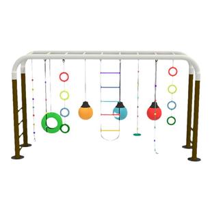 幼儿园户外活动体能秋千架攀爬架体适能训练器材儿童悬吊爬绳绳梯