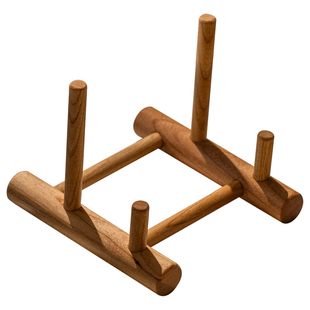 高端实木茶饼展示托架工艺盘陈列架简约收纳支架摆件普洱白茶架子