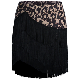 贝蒂拉丁舞流苏半身裙多层动感舞蹈裙成人拉丁舞裙女练功舞服BD63