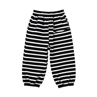 儿童春秋韩系条纹休闲卫裤校园裤