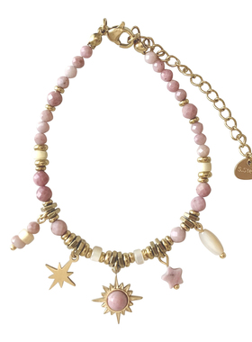 nicedream度假异域吊坠粉手串