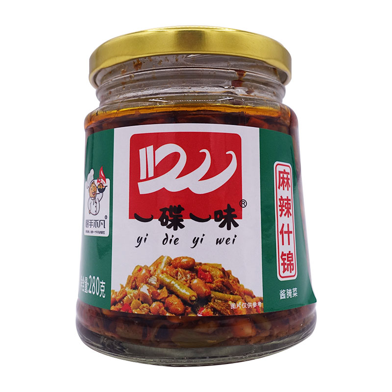 一碟一味麻辣什锦280g*2瓶