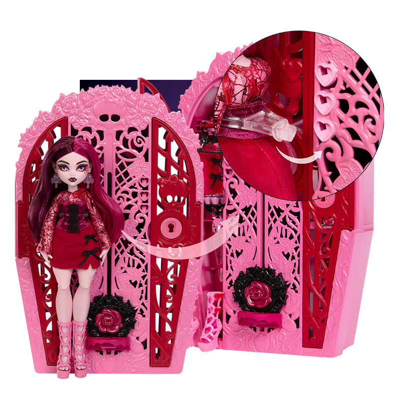 芭比娃娃精靈高中MonsterHigh秘密衣櫥系列之Draculaura收藏款