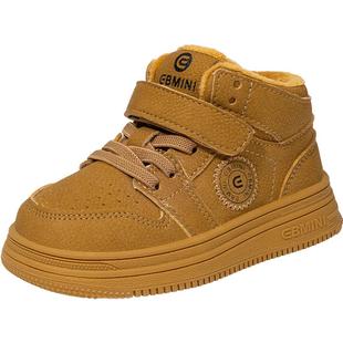 英贝米尼男童棉鞋2025冬季加绒保暖儿童鞋子软底女童运动鞋宝宝鞋