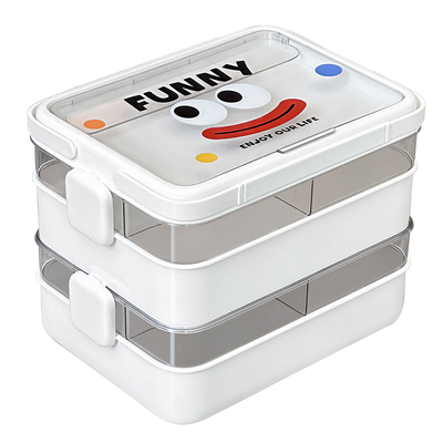 杜琥大容量带盖多层发饰收纳盒