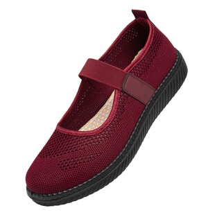 2026新款春季老北京布鞋女鞋软底防滑透气网面鞋老人鞋女款妈妈鞋