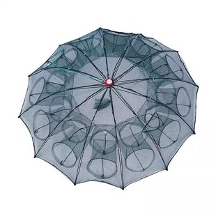 地网渔网鱼笼只进不出捞鱼网虾笼泥鳅黄鳝龙虾鱼网折叠河虾笼子兜