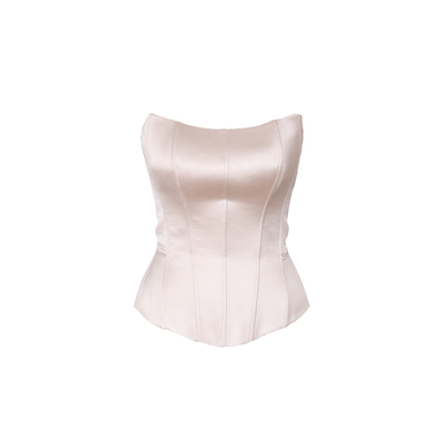 45醋酸优雅抹胸鱼骨抹胸胸衣