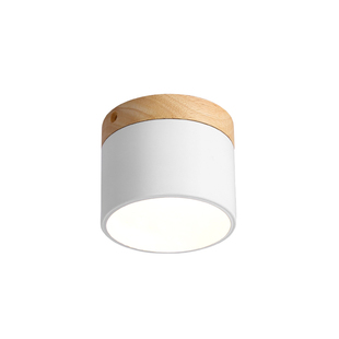 北欧天花板led明装筒灯简约玄关过道阳台卧室飘窗走廊入户吸顶灯