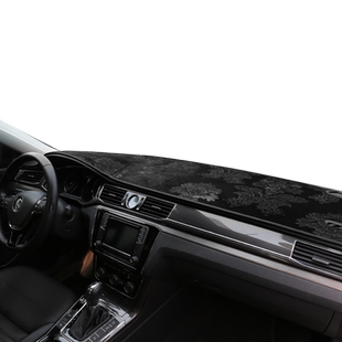 途悠汽车用品内饰改装皮革法兰绒前仪表台避光垫防晒中控盘隔热垫