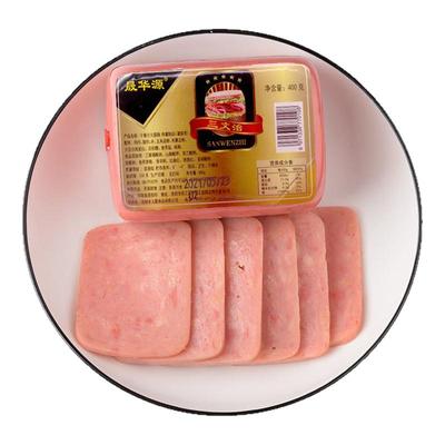 即食火腿肠午餐肉三文治