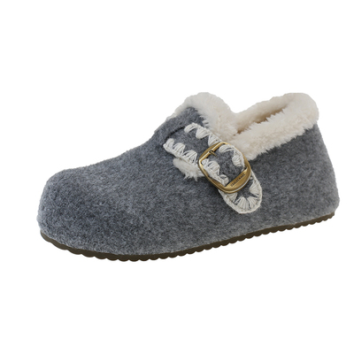 厚底内增高加绒保暖棉鞋勃肯鞋