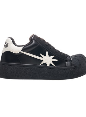 STARWALK黑白厚底贝壳头板鞋