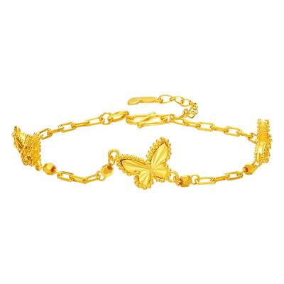 谢瑞麟5G蝴蝶黄金手链