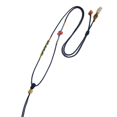 原创久裳银和田玉挂件绳平安扣