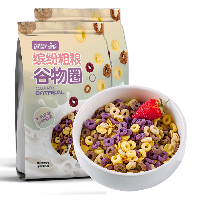 谷物圈低脂无糖燕麦圈即食玉米片