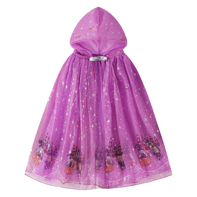 女童斗篷万圣节日洋气魔法师披风