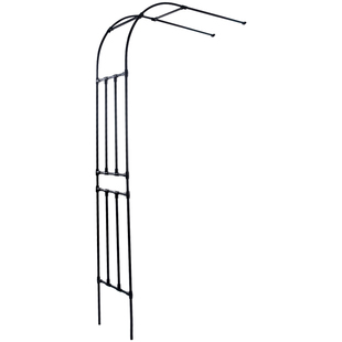拱门花架爬藤架别墅庭院花园半边拱形葡萄支撑杆钢管月季攀爬架子