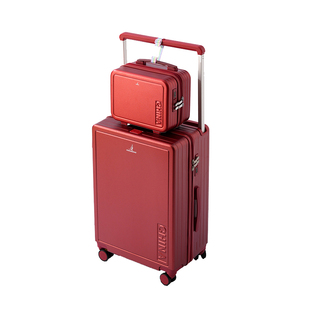 袋鼠结婚行李箱陪嫁箱子母箱一大一小2025新款宽拉杆旅行密码皮箱