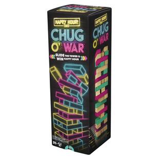 美国Happy Hour成人单身派对叠叠乐喝饮料惩罚聚会挑战Chug O War