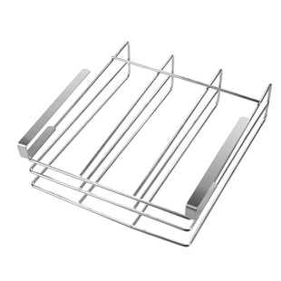 厨房免打孔不锈钢菜板收纳悬挂架砧板放置架橱柜吊柜下挂置物架