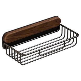 黑胡桃木纸巾盒厕所手纸架卫生间实木卷纸架抽纸盒墙浴室上置物架