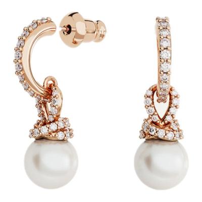 【情人节礼物】施华洛世奇Originally水滴形耳环配饰仿珍珠