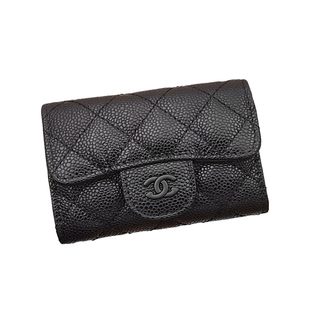 cf鱼子酱卡包2025女款真皮轻薄多卡位证件收纳包咭包高级小巧香奶