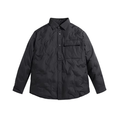 太平鸟男装 轻薄羽绒服冬季宽松短款衬衫式保暖翻领外套BWACD4217