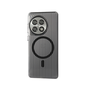 适用一加13手机壳新款透明硬壳ace2pro全包防摔1+12磁吸oppo高级感POR行李箱条纹1+aec保护套简约瓦楞ACE2壳