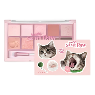 Clio 网红阴影调色板020 LAZY SOFT PAW眼影盘提亮腮红修饰化妆品