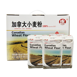 古船加拿大小麦粉礼盒1.5kg*3高筋面粉做饺子面包粉员工福利