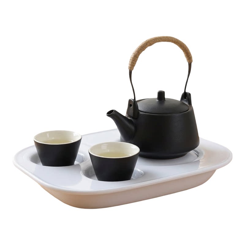 提梁茶壶蓄水茶盘家用套装酒店款