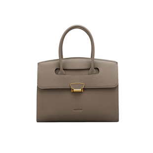 意尔康牛皮包包女士新款手提包小众轻奢女包质感通勤妈妈包手拎包