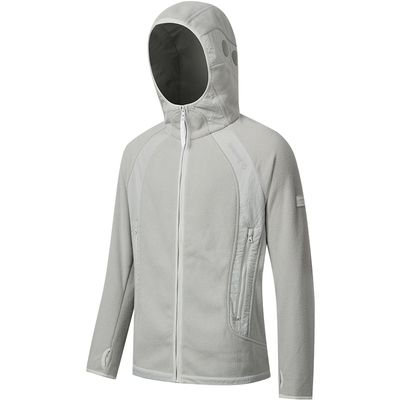 索康尼通勤休闲经典连帽抓绒外套