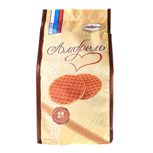 俄罗斯拉丝饼干阿孔特牌安布列利瓦夫饼干休闲零食焦糖炼乳饼干