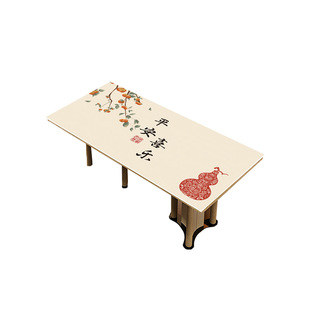2026新中式餐桌垫防油防烫国风桌面茶几防水免洗防尘皮革保护垫子