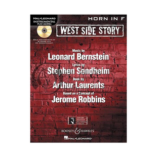 伯恩斯坦 西区故事 10首歌曲的改编曲 F调圆号含CD 海伦德乐谱书 West Side Story Solo Arrangements of Songs HORN HL00450140
