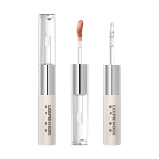 新品LEEMEMBER荔萌双头唇釉哑光唇泥润泽唇蜜SLP06还原裸深唇打底