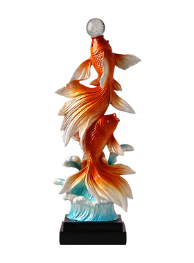 年年有余玄关壁龛落地摆件