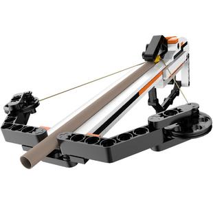 天积十字弓弩箭可发射子弹拼装玩具积木男孩子高难度益智儿童礼物