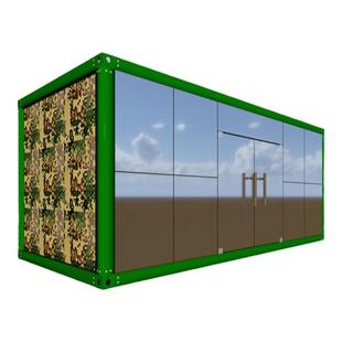 工地临建驻地鸟瞰图制作集装箱活动板房项目部室内外3D效果图制作