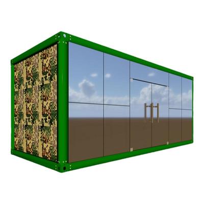 工地临建驻地鸟瞰图制作集装箱活动板房项目部室内外3D效果图制作