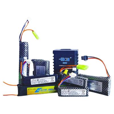 玩具软弹枪锂电池11.1V锂离子7.4V水枪发射器M416通用SM接口XT30