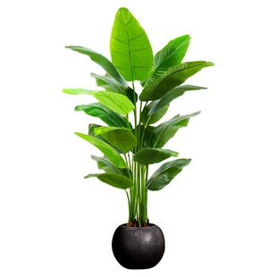 天堂鸟仿真绿植造景高端轻奢摆件仿生花客厅大型盆栽室内装饰植物