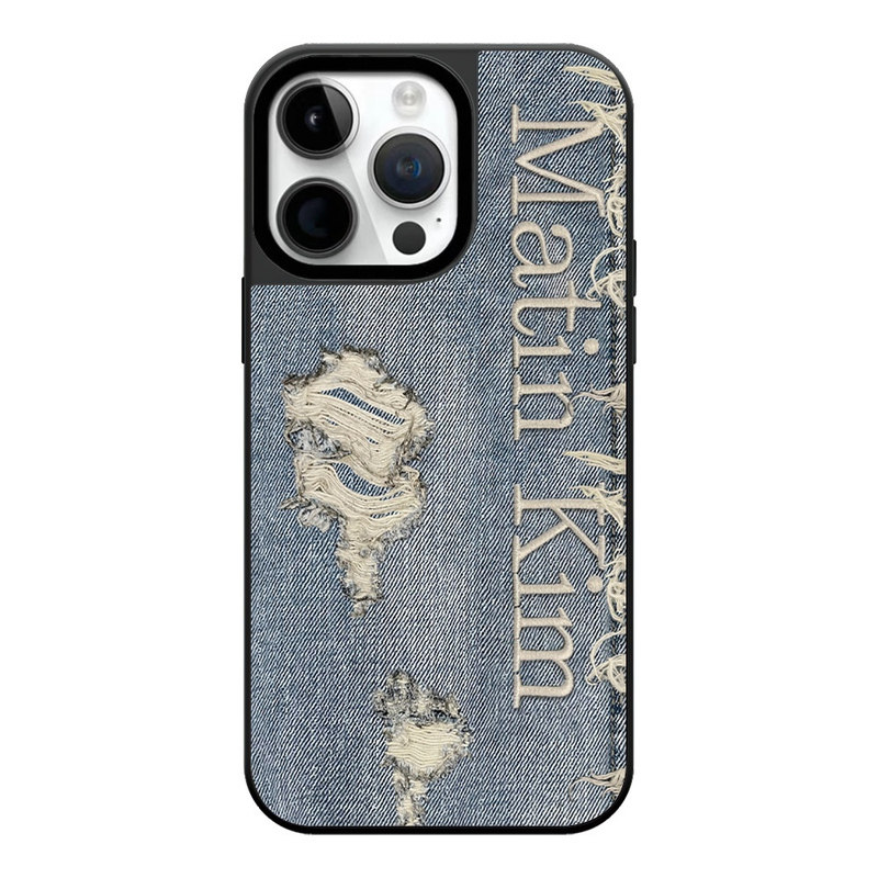 吴宣仪同款Matin Kim破洞牛仔适用于苹果17 Pro max手机壳iPhone17 16 15ProMax磁吸12 13 14plus保护壳套Air