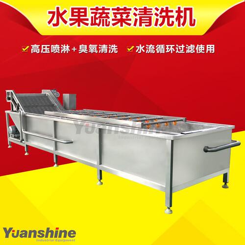 大型果蔬气泡清洗机厂家 草莓蓝莓清洗机蔬菜清洗风干设备
