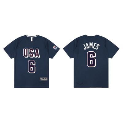 美国男篮球星速干训练服短袖弹力