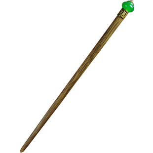 本命年古典木发簪簪子步摇老琉璃珍珠玉髓朱砂紫金砂单珠