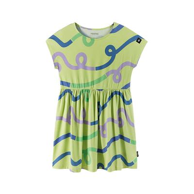 芬兰Reima2025春夏新款男女儿童中童防晒儿童针织短袖连衣裙